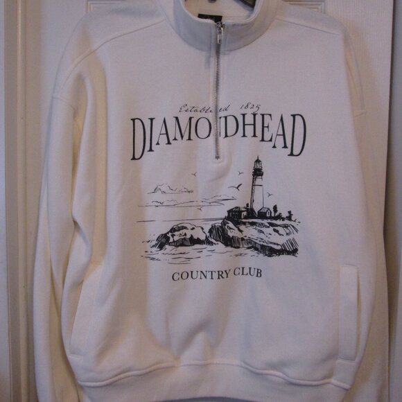 NWOT Oak & trellis 1/4 Zip Graphic Women Sweatshirt XL - Picture 1 of 6
